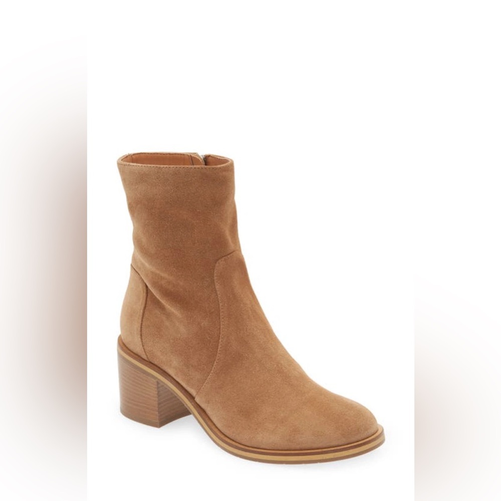 Aquatalia Boots Women’s 8.5 Brigitte Luxe Water Resistant Bootie in Whiskey NWOT